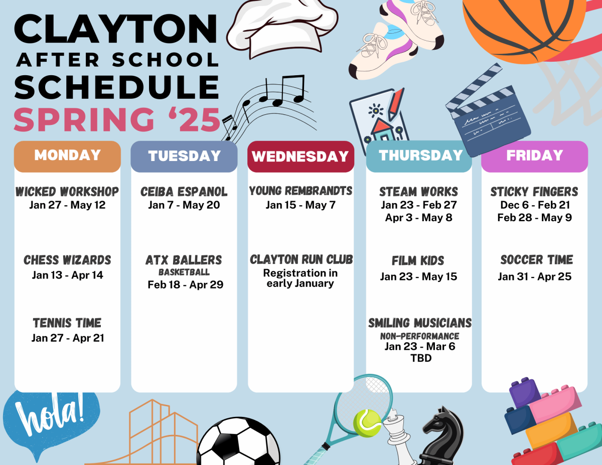 spring 2025 after school schedule