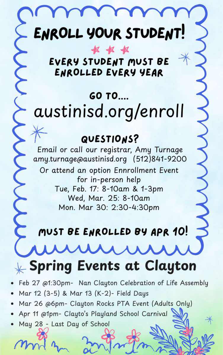 Enroll Your Student! | Clayton Elementary
