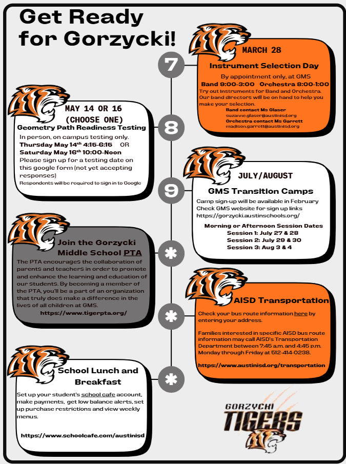 2026 5th grade transition to GMS 2